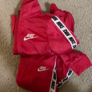 Nike pink tracksuit